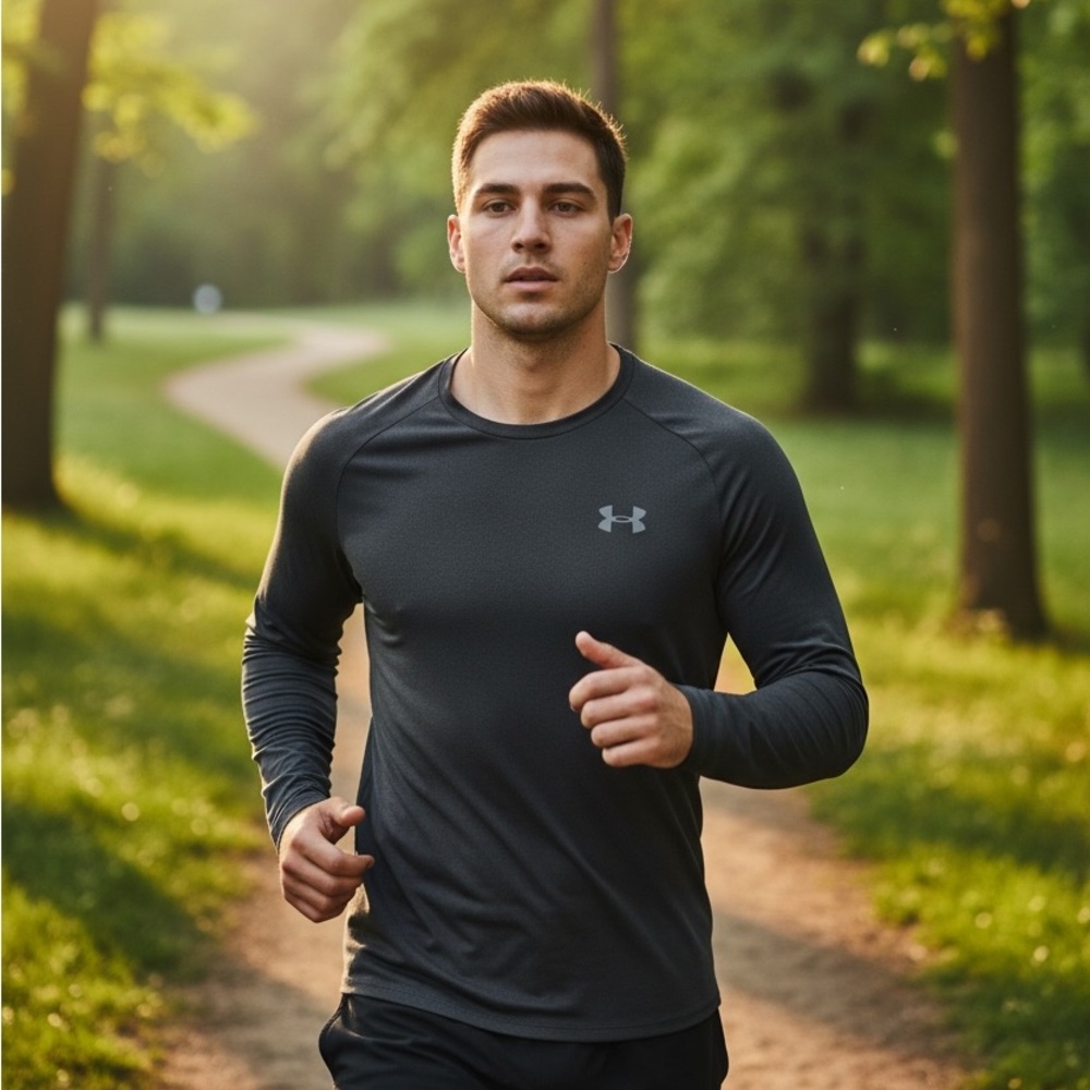 Under Armour Men's Charcoal Long Sleeve Shirt